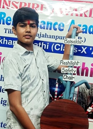 Shikhar's digital crutches selected for Inspire Award