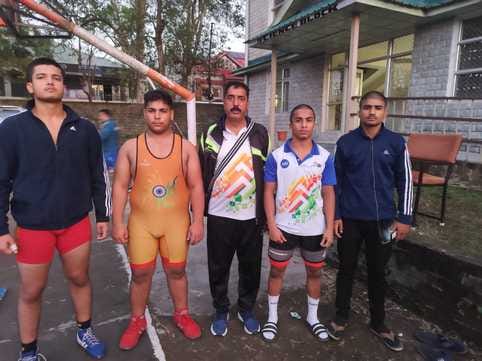 Uday won the silver medal in the wrestling competition