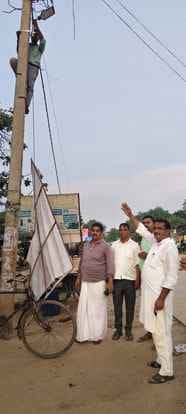 Streetlights installed in villages will help prevent theft.