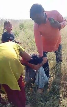 A land dispute saw two men dragging each other by the hair, video goes viral