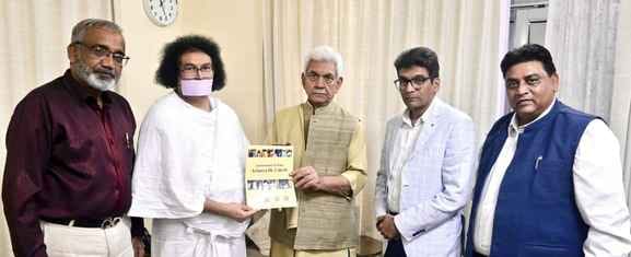 Srinagar, Aacharya Dr. Lokesh Muni, Meet with LG Manoj Sinha