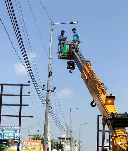 The city will be illuminated for Diwali, with work underway to repair streetlights.