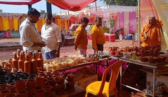 There is a high demand for Banarasi sarees made in the district.