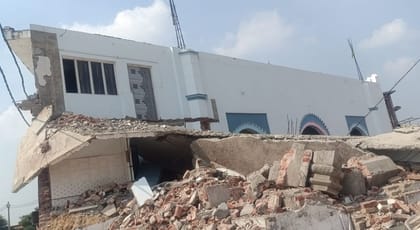 The villagers left some part of the mosque.