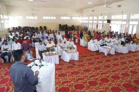 A home will be built... 79 beneficiaries were allotted plots under the Rural Housing Scheme.