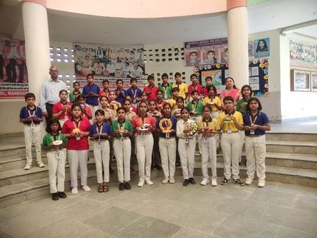 Chanchal and Shiksha top the Diya Decoration Competition