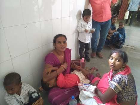 Two doctors are on leave, the physician and pediatric room are full of patients.