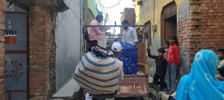 The Mufti left the Gangnauli mosque, saying his world was ruined here.