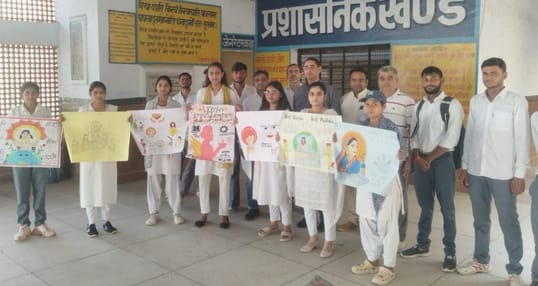 Pioneer stood first in the poster competition, Neha second