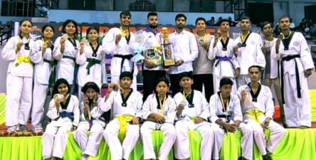District players showed their strength in Taekwondo