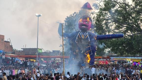 Ravana Dahan is a symbol of victory of truth over falsehood.