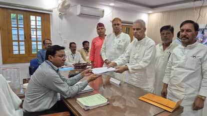 Bihar election news: JDU party leader Bijendra Prasad Yadav and Ramvilas kamat filed nomination