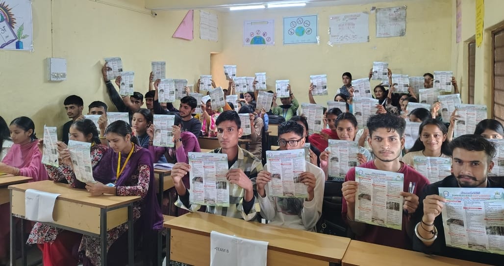 Students were given information on disaster management