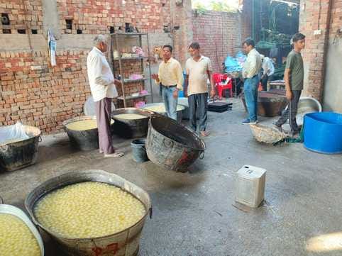 190 kg of chhena rasgulla destroyed in Jasad Sultannagar