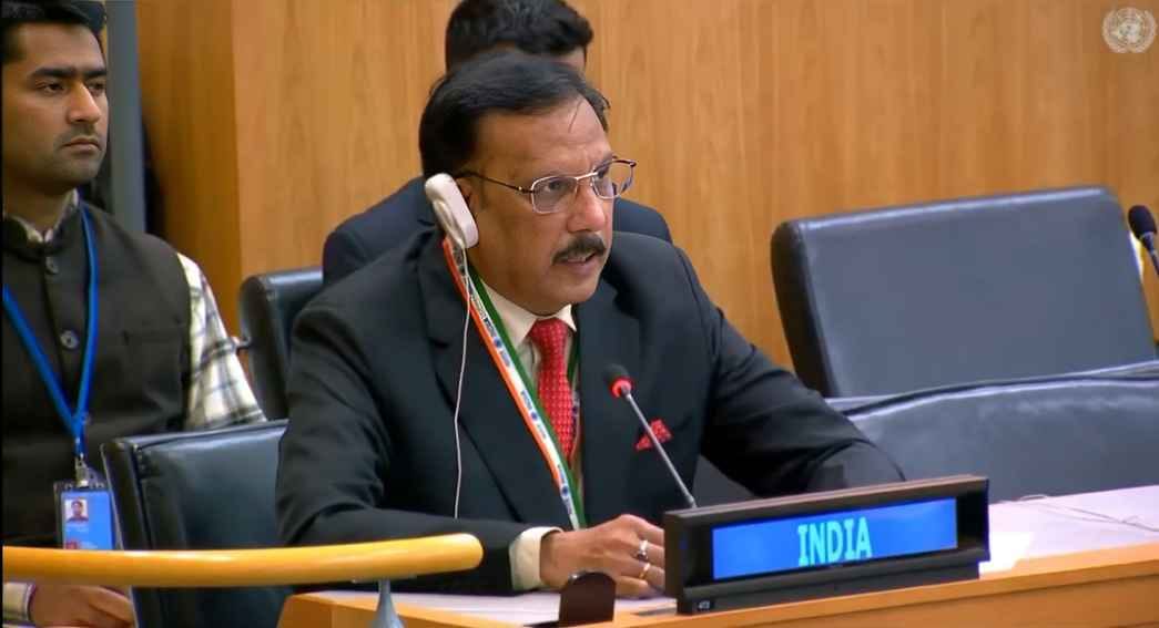 Rajiv told the UN General Assembly that India is far from the Sustainable Development Goals.