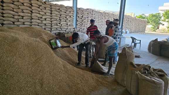 Farmers are reaching the markets with paddy and millet.