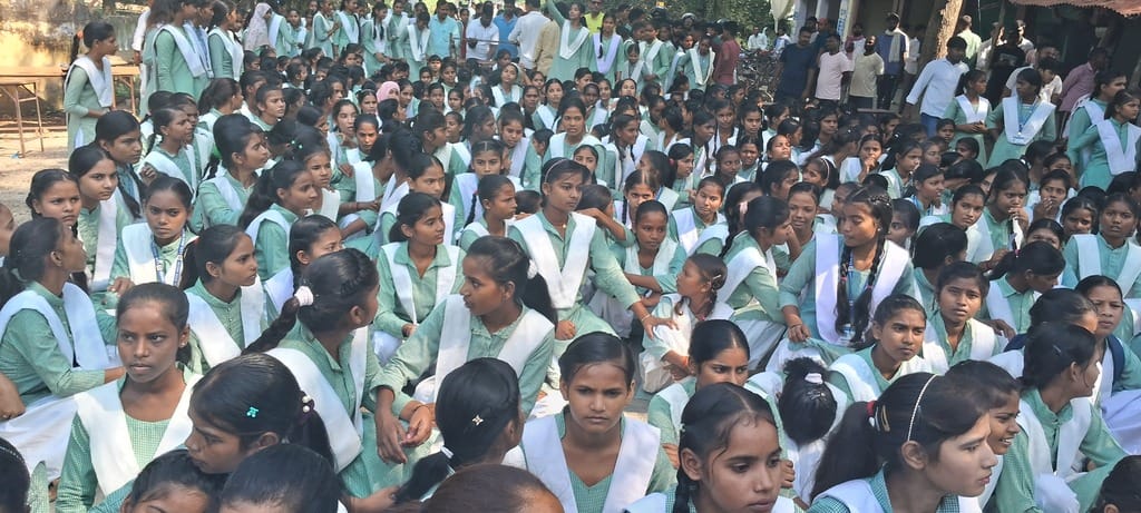 A schoolgirl died after being crushed by a truck while riding a bicycle