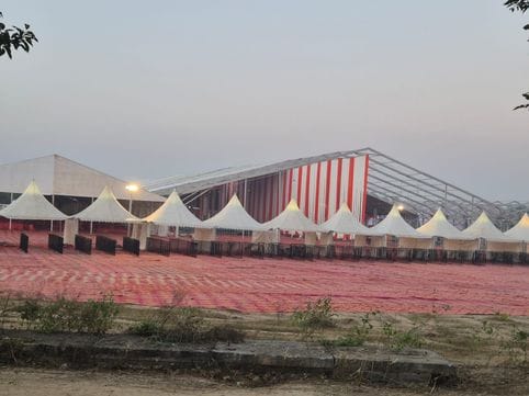 The rally has been postponed but preparations are still underway.