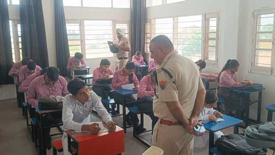 Students took up the cause of road safety.