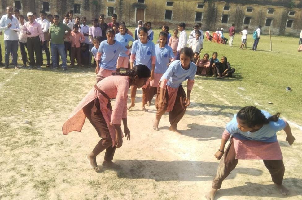 Showed strength in sports competition