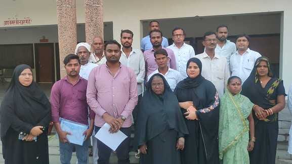 A case was filed against the area panchayat members to intimidate them.