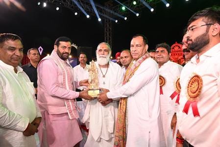 Just by taking the name of Khatu Shyam Baba, human sufferings go away: Naib