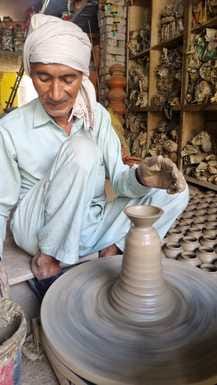 The potter's wheel gains momentum, indigenous lamps will brighten homes.