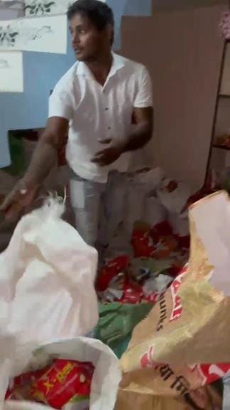 Municipal Corporation confiscated 70 kg of banned polythene