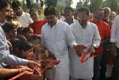 Former Union Minister of State for Home Affairs inaugurated the open gym