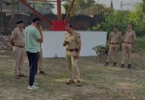 A young man climbed a tower after failing to talk to his girlfriend.