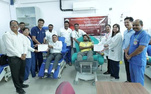 40 units of blood were donated in the camp.