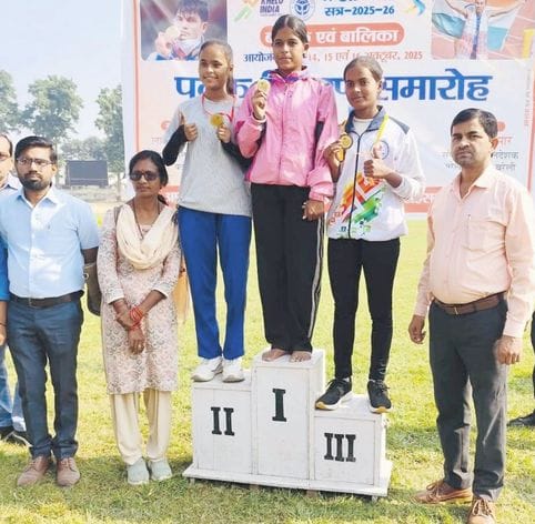 Badaun player wins 400 meter race