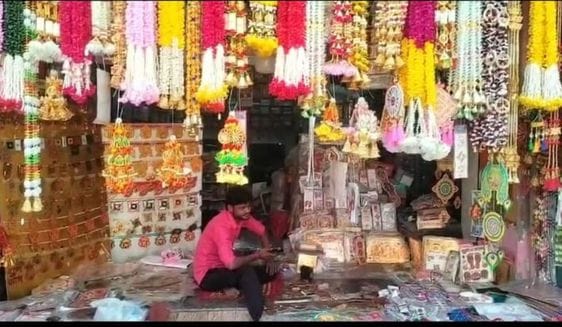 Chinese lights are a rage in the Diwali market.