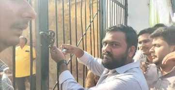 ABVP workers locked DV College