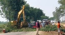 Kanpur-Sagar highway jammed for an hour, hundreds of vehicles stranded