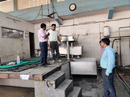 150 kg of defective milk cake destroyed and 449 kg of substandard sweets seized