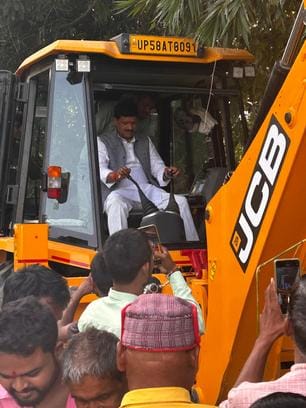 Foundation stone laid for CC road construction work