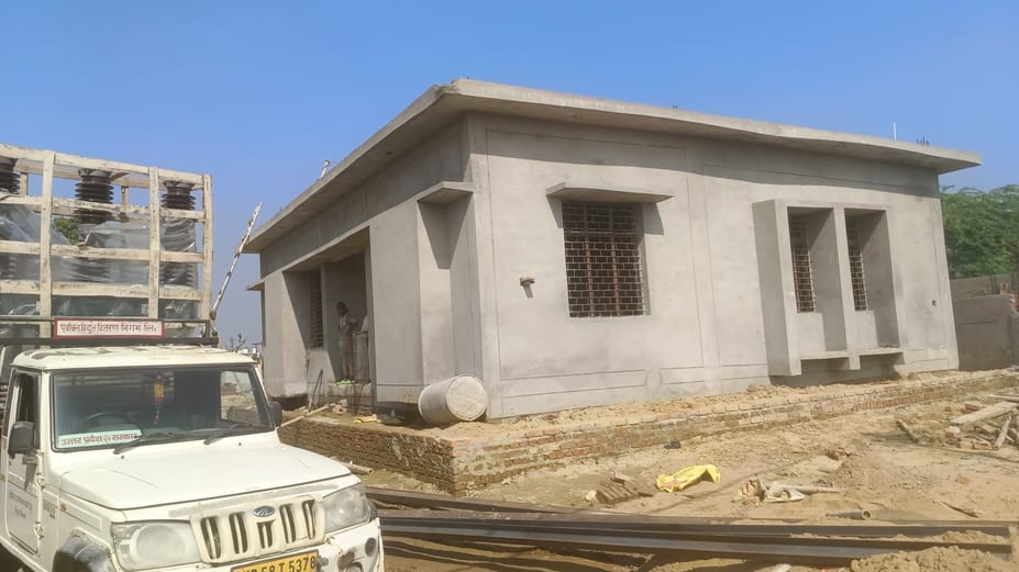 Construction of power substation in the final stage, will provide better lighting