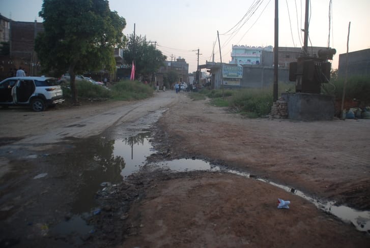 The road has deteriorated and waterlogging is also a problem.