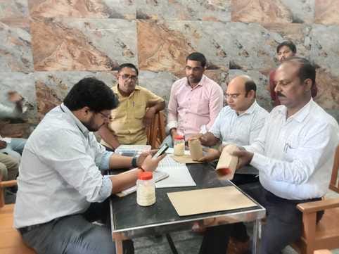 Samples of mawa and paneer were taken from two shops.