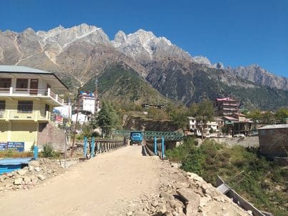 110 feet long bridge built in Sangla, road opened to China border