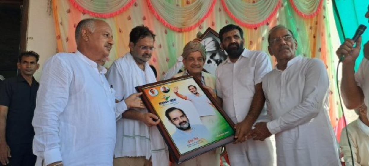 MLA kept distance from the Sadbhavna Yatra as it was welcomed at various places.