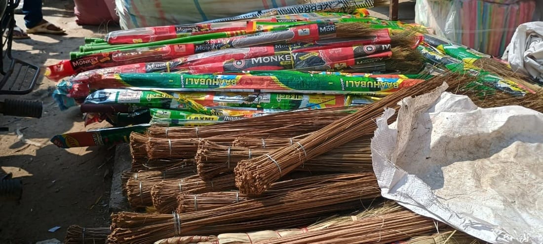This Dhanteras, brooms from Indonesia and Nepal will be sold.
