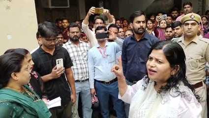 Uproar and altercation erupts in Vikas Bhawan over the recruitment of ECCE educators