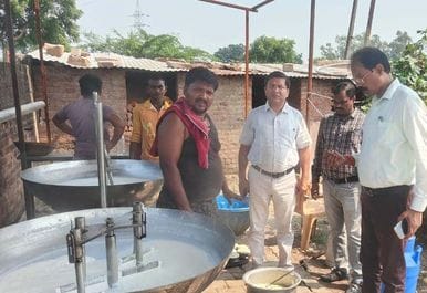 Three samples were raided in the shops of Rajapur, Ghurehta and Bhaunri.