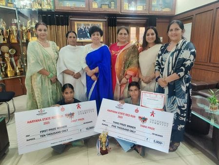 Aarti wins the Red Run competition