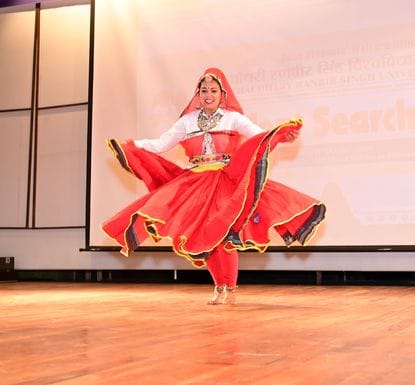 Bajrang Yoga showcased its brilliance in Haryanvi traditional dance.