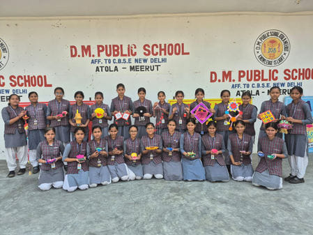 Lamp decoration by students