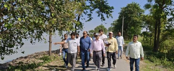 Officials inquired about the condition of AP and Narvajot dams.