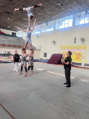 Three gymnasts prepare to represent India at the Asian Acrobatics Championships